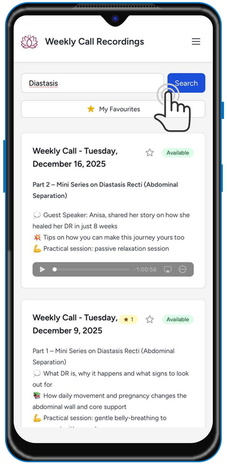 Ambba Valley App - Session Recordings